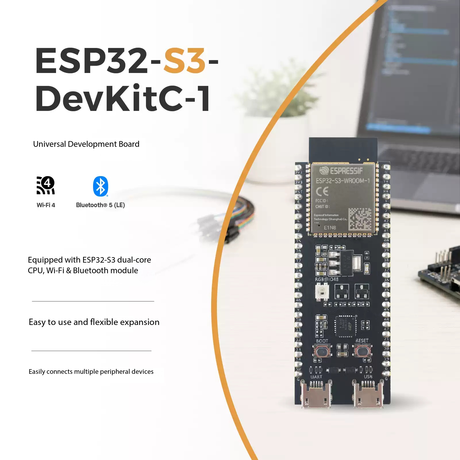 Esp32 S3 Devkitc 1 - Espressif ESP32-S3-DevKitC-1：AI、IoT、STEMラボ教育用デュアルコアWi-Fi/Bluetooth 5 LE開発ボード
