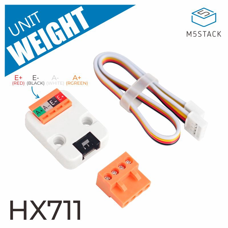 M5Stack - M5Stack公式ミニ重量単位 (HX711) ロードセルアンプ