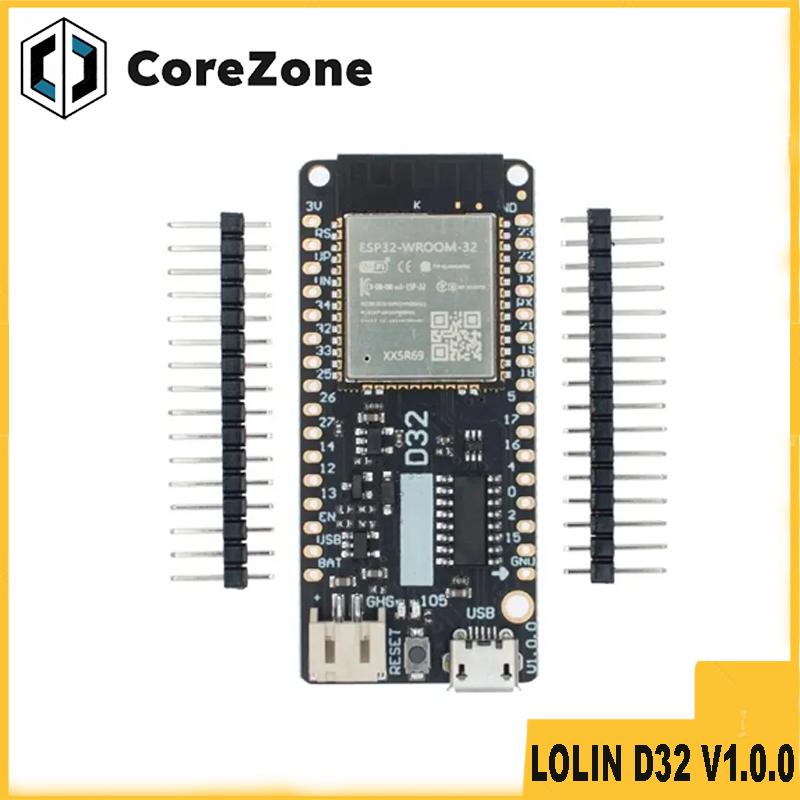 Lolin D32 - LOLIN D32 V1.0.0 - Wi-Fi＋Bluetooth搭載、ESP-32ベースの開発ボード、ESP32、ESP-32、4MBフラッシュメモリ