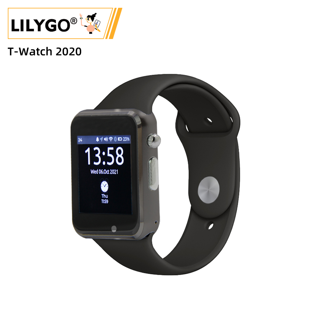 Ttgo T Watch - LILYGO® TTGO T-Watch 2020 400mAh esp32,プログラム可能,マイク,唇,タッチスクリーン,wifi,Bluetooth,振動モータースピーカー付き