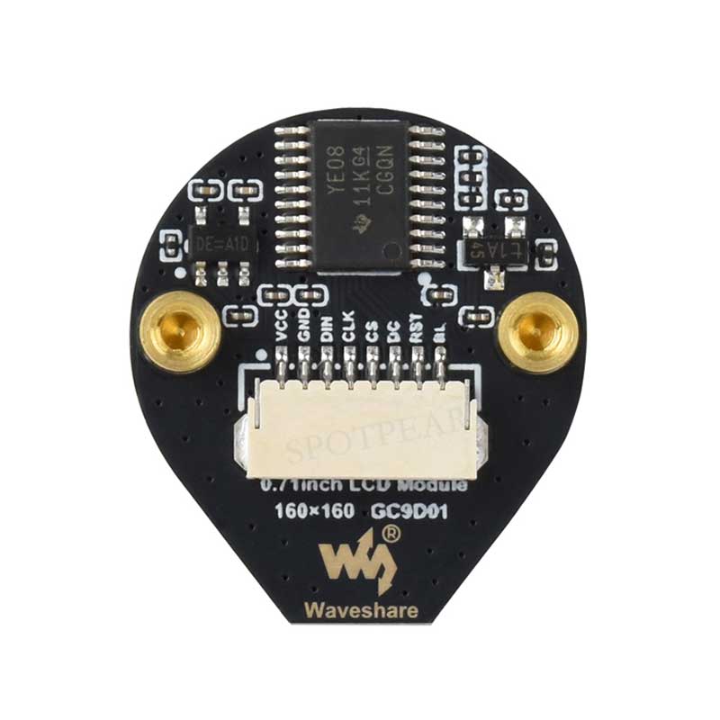 Waveshare-ダブルアイラウンドLCDディスプレイモジ - Doit Esp32 のレビューと価格