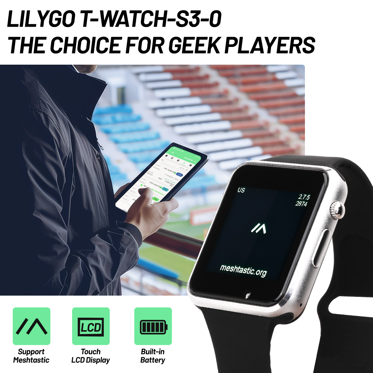 T-Watch-S3 ESP32-S3 開発ボード LILY - Ttgo T Watch のレビューと価格